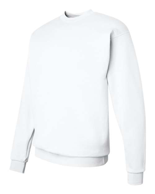 Hanes P1607 Unisex Ecosmart 50/50 Crewneck Sweatshirt #color_WHITE