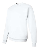 Hanes P1607 Unisex Ecosmart 50/50 Crewneck Sweatshirt #color_WHITE