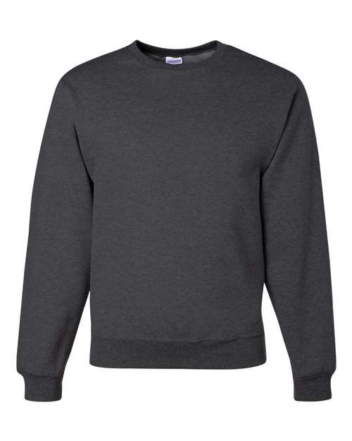 Jerzees 562 Adult NuBlend FleeceCrew #color_BLACK HEATHER