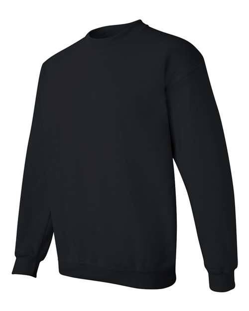 Gildan G180 Adult Heavy Blend 50/50 Fleece Crew #color_BLACK