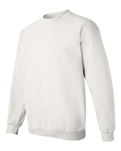 Gildan G180 Adult Heavy Blend 50/50 Fleece Crew #color_WHITE