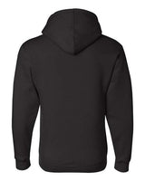 Bayside BA900 Adult  9.5oz., 80% cotton/20% polyester Full-Zip Hooded Sweatshirt #color_BLACK
