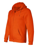 Bayside BA900 Adult  9.5oz., 80% cotton/20% polyester Full-Zip Hooded Sweatshirt #color_BRIGHT ORANGE