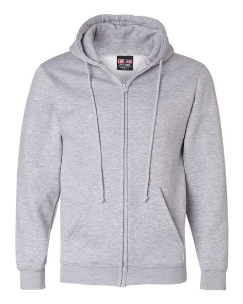 Bayside BA900 Adult  9.5oz., 80% cotton/20% polyester Full-Zip Hooded Sweatshirt #color_DARK ASH