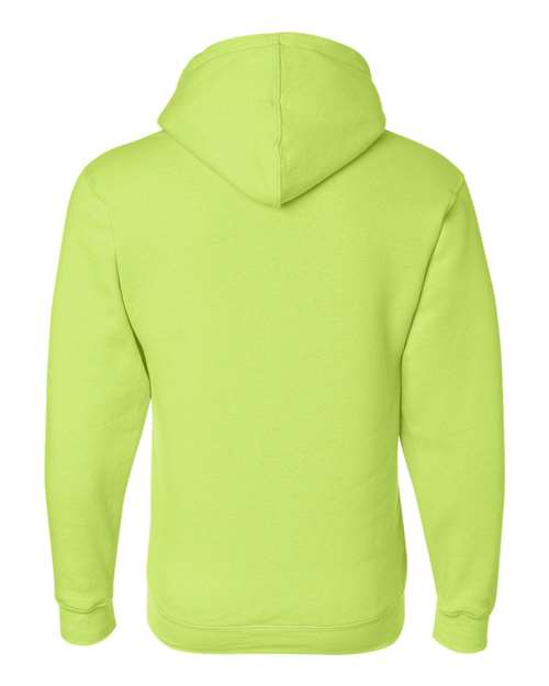 Bayside BA900 Adult  9.5oz., 80% cotton/20% polyester Full-Zip Hooded Sweatshirt #color_LIME GREEN