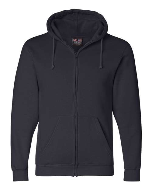 Bayside BA900 Adult  9.5oz., 80% cotton/20% polyester Full-Zip Hooded Sweatshirt #color_NAVY