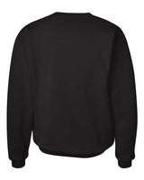 Hanes F260 Adult Ultimate Cotton 90/10 Fleece Crew #color_BLACK
