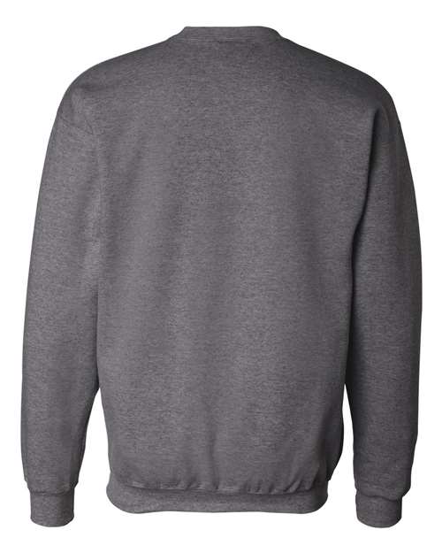 Hanes F260 Adult Ultimate Cotton 90/10 Fleece Crew #color_CHARCOAL HEATHER