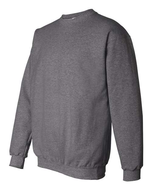 Hanes F260 Adult Ultimate Cotton 90/10 Fleece Crew #color_CHARCOAL HEATHER