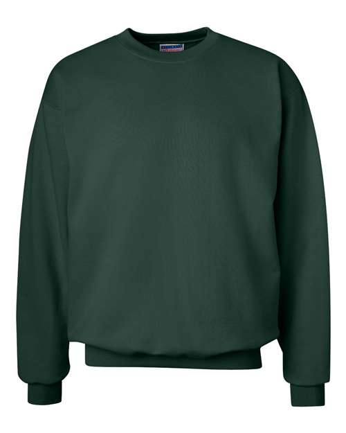 Hanes F260 Adult Ultimate Cotton 90/10 Fleece Crew #color_DEEP FOREST