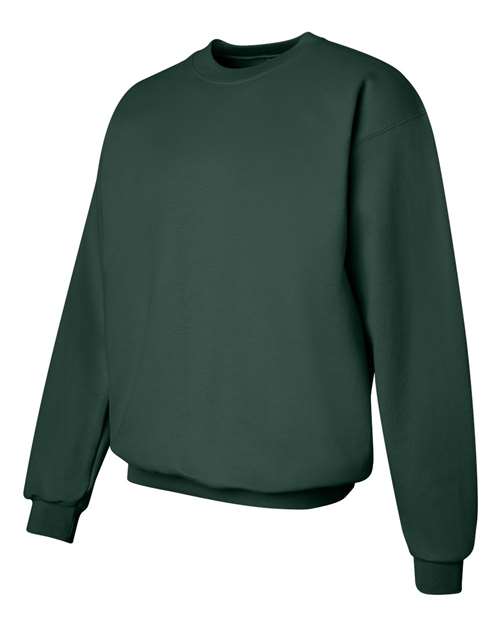 Hanes F260 Adult Ultimate Cotton 90/10 Fleece Crew #color_DEEP FOREST