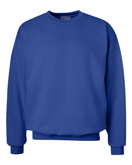 Hanes F260 Adult Ultimate Cotton 90/10 Fleece Crew #color_DEEP ROYAL