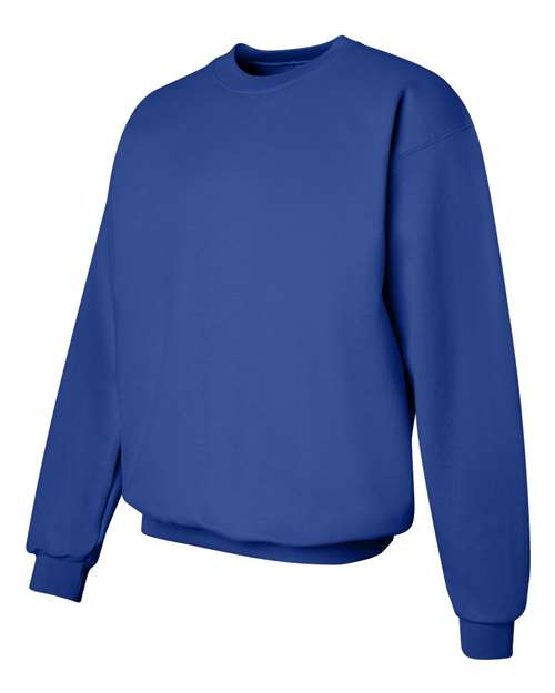 Hanes F260 Adult Ultimate Cotton 90/10 Fleece Crew #color_DEEP ROYAL