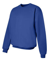 Hanes F260 Adult Ultimate Cotton 90/10 Fleece Crew #color_DEEP ROYAL