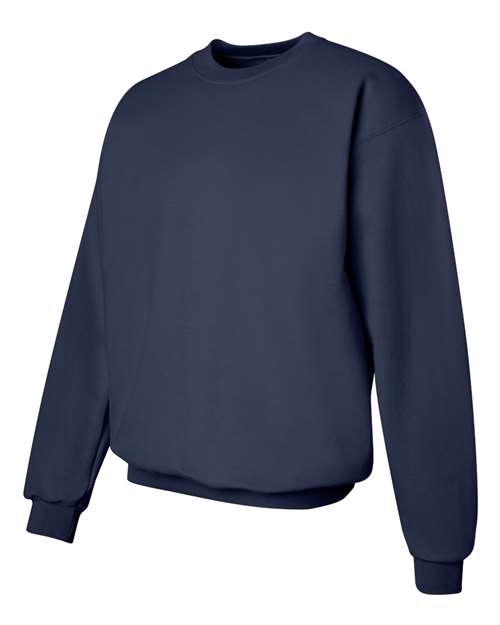 Hanes F260 Adult Ultimate Cotton 90/10 Fleece Crew #color_NAVY