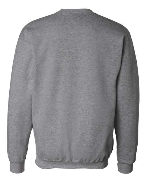 Hanes F260 Adult Ultimate Cotton 90/10 Fleece Crew #color_OXFORD GRAY
