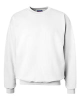 Hanes F260 Adult Ultimate Cotton 90/10 Fleece Crew #color_WHITE
