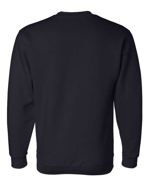 Bayside BA1102 Adult 9.5 oz., 80/20 Heavyweight Crewneck Sweatshirt #color_NAVY
