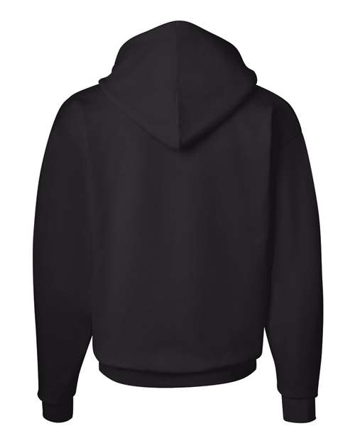 Hanes P170 Unisex Ecosmart 50/50 Pullover Hooded Sweatshirt #color_BLACK