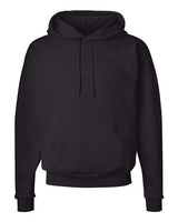 Hanes P170 Unisex Ecosmart 50/50 Pullover Hooded Sweatshirt #color_BLACK