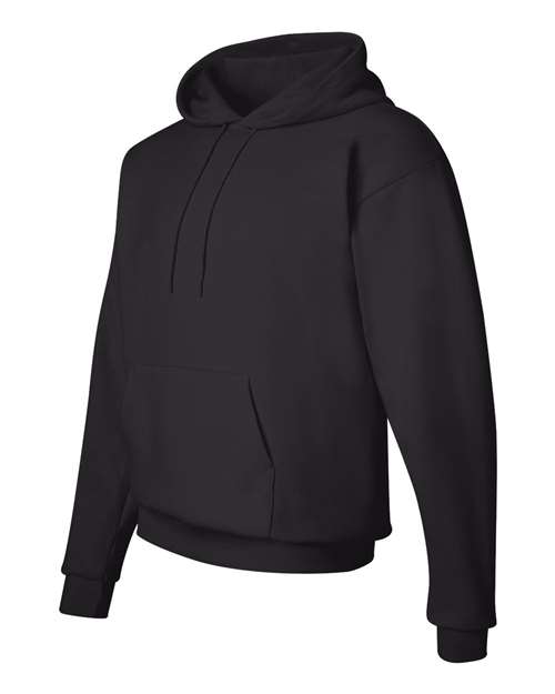 Hanes P170 Unisex Ecosmart 50/50 Pullover Hooded Sweatshirt #color_BLACK
