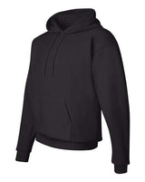 Hanes P170 Unisex Ecosmart 50/50 Pullover Hooded Sweatshirt #color_BLACK