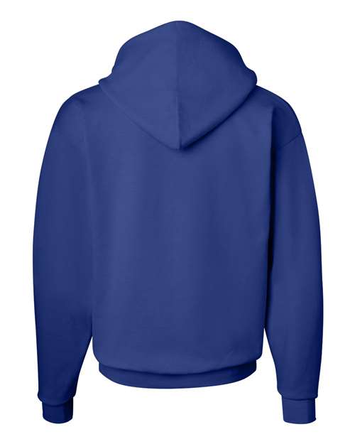Hanes P170 Unisex Ecosmart 50/50 Pullover Hooded Sweatshirt #color_DEEP ROYAL