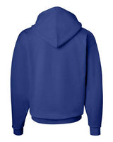 Hanes P170 Unisex Ecosmart 50/50 Pullover Hooded Sweatshirt #color_DEEP ROYAL