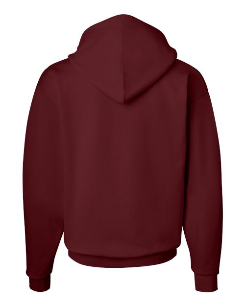 Hanes P170 Unisex Ecosmart 50/50 Pullover Hooded Sweatshirt #color_MAROON