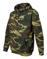 Code Five 3969 Unisex Camo Pullover Hoodie #color_GREEN WOODLAND