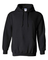 Gildan G185 Adult Heavy Blend 50/50 Hooded Sweatshirt #color_BLACK