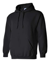 Gildan G185 Adult Heavy Blend 50/50 Hooded Sweatshirt #color_BLACK