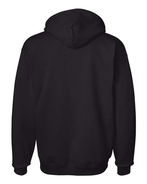 Hanes F170 Adult Ultimate Cotton 90/10 Pullover Hooded Sweatshirt #color_BLACK