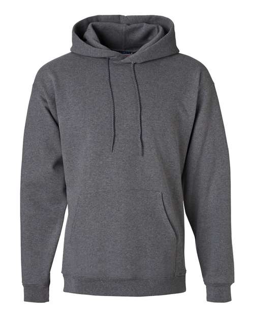 Hanes F170 Adult Ultimate Cotton 90/10 Pullover Hooded Sweatshirt #color_CHARCOAL HEATHER