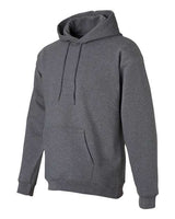 Hanes F170 Adult Ultimate Cotton 90/10 Pullover Hooded Sweatshirt #color_CHARCOAL HEATHER