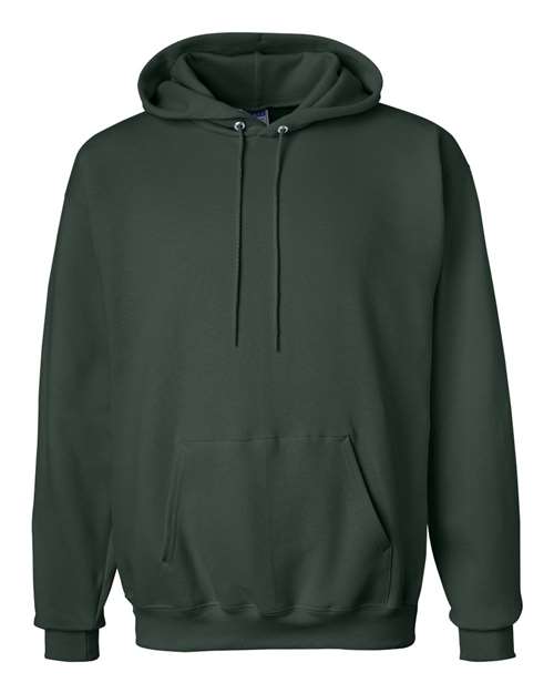 Hanes F170 Adult Ultimate Cotton 90/10 Pullover Hooded Sweatshirt #color_DEEP FOREST