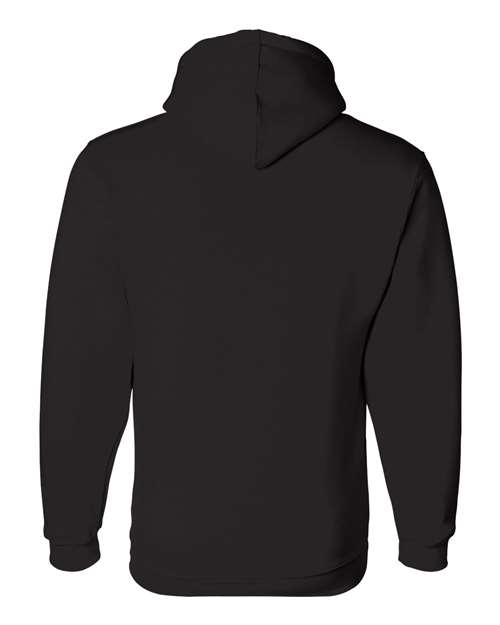 Bayside BA960 Adult 9.5 oz., 80/20 Pullover Hooded Sweatshirt #color_BLACK