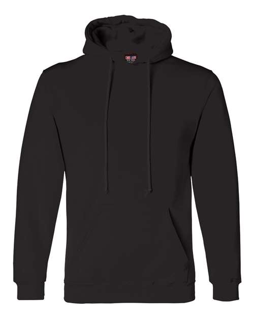 Bayside BA960 Adult 9.5 oz., 80/20 Pullover Hooded Sweatshirt #color_BLACK