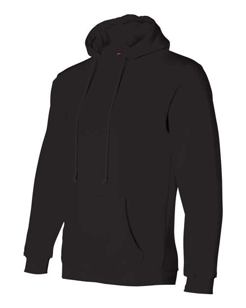 Bayside BA960 Adult 9.5 oz., 80/20 Pullover Hooded Sweatshirt #color_BLACK