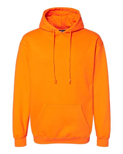 Bayside BA960 Adult 9.5 oz., 80/20 Pullover Hooded Sweatshirt #color_BRIGHT ORANGE