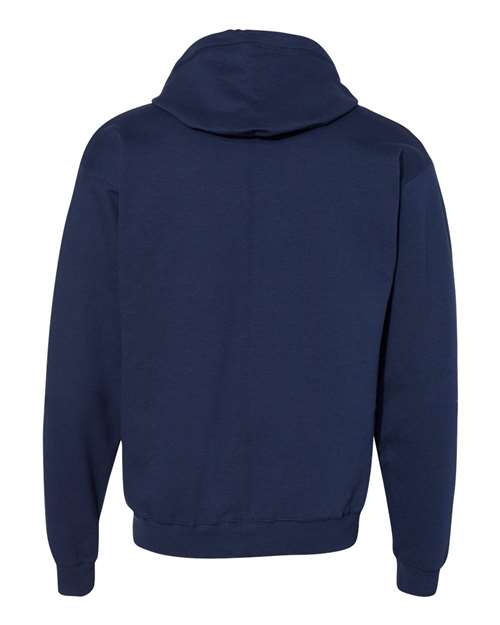 Hanes P180 Adult EcoSmart 50/50 Full-Zip Hooded Sweatshirt #color_NAVY