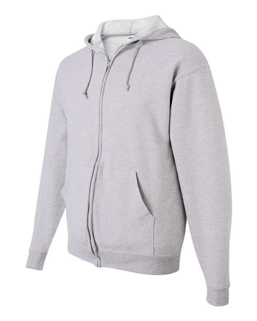 Jerzees 993 Adult NuBlend Fleece Full-Zip Hooded Sweatshirt #color_ASH