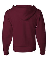 Jerzees 993 Adult NuBlend Fleece Full-Zip Hooded Sweatshirt #color_MAROON