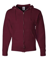 Jerzees 993 Adult NuBlend Fleece Full-Zip Hooded Sweatshirt #color_MAROON