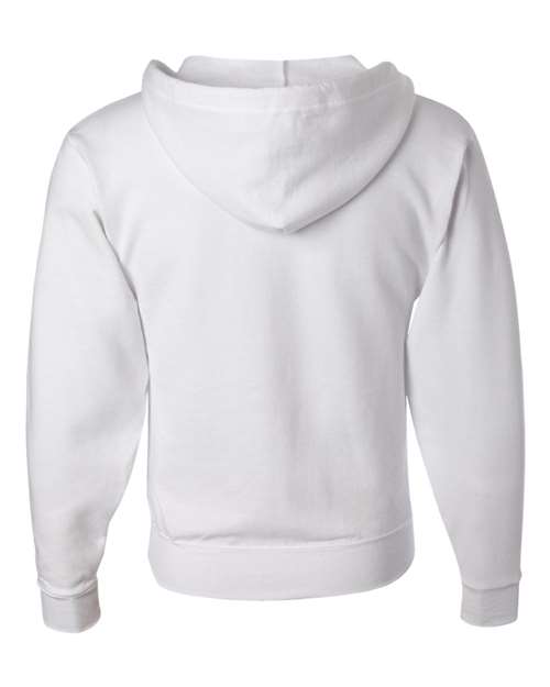 Jerzees 993 Adult NuBlend Fleece Full-Zip Hooded Sweatshirt #color_WHITE