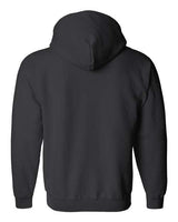 Gildan G186 Adult Heavy Blend 50/50 Full-Zip Hooded Sweatshirt #color_BLACK