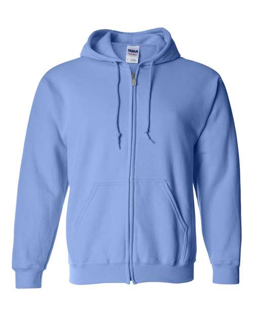 Gildan G186 Adult Heavy Blend 50/50 Full-Zip Hooded Sweatshirt #color_CAROLINA BLUE