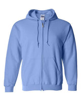 Gildan G186 Adult Heavy Blend 50/50 Full-Zip Hooded Sweatshirt #color_CAROLINA BLUE