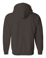 Gildan G186 Adult Heavy Blend 50/50 Full-Zip Hooded Sweatshirt #color_DARK CHOCOLATE