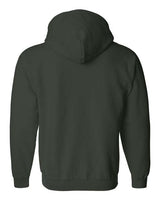 Gildan G186 Adult Heavy Blend 50/50 Full-Zip Hooded Sweatshirt #color_FOREST GREEN
